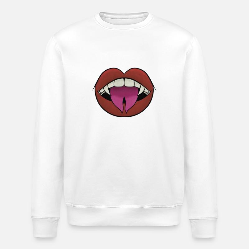 Morsure de vampire - Sweat bio ROLLER Stanley/Stella Unisexe - blanc