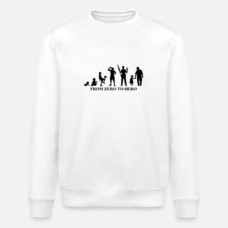 DADS - Stanley/Stella Unisex Bio-Sweatshirt ROLLER - Weiß