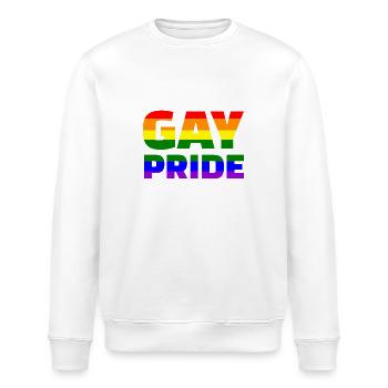 Gay Pride - Sweat bio ROLLER Stanley/Stella Unisexe - blanc - Devant - Nik (191cm)