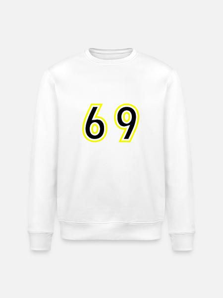 69 Number College - Stanley/Stella ROLLER Unisex Organic Sweatshirt - white