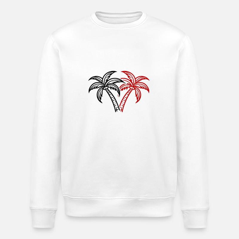 Palm Tree Island Icône Été - Sweat bio ROLLER Stanley/Stella Unisexe - blanc