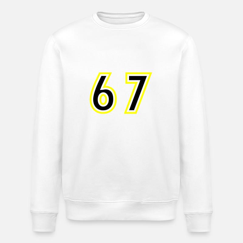 67 Nombre Collège - Sweat bio ROLLER Stanley/Stella Unisexe - blanc