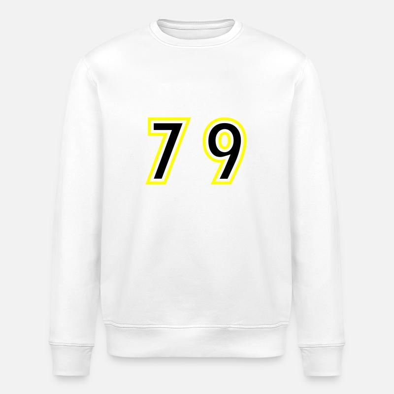 79 Number College - Stanley/Stella ROLLER Unisex Organic Sweatshirt - white
