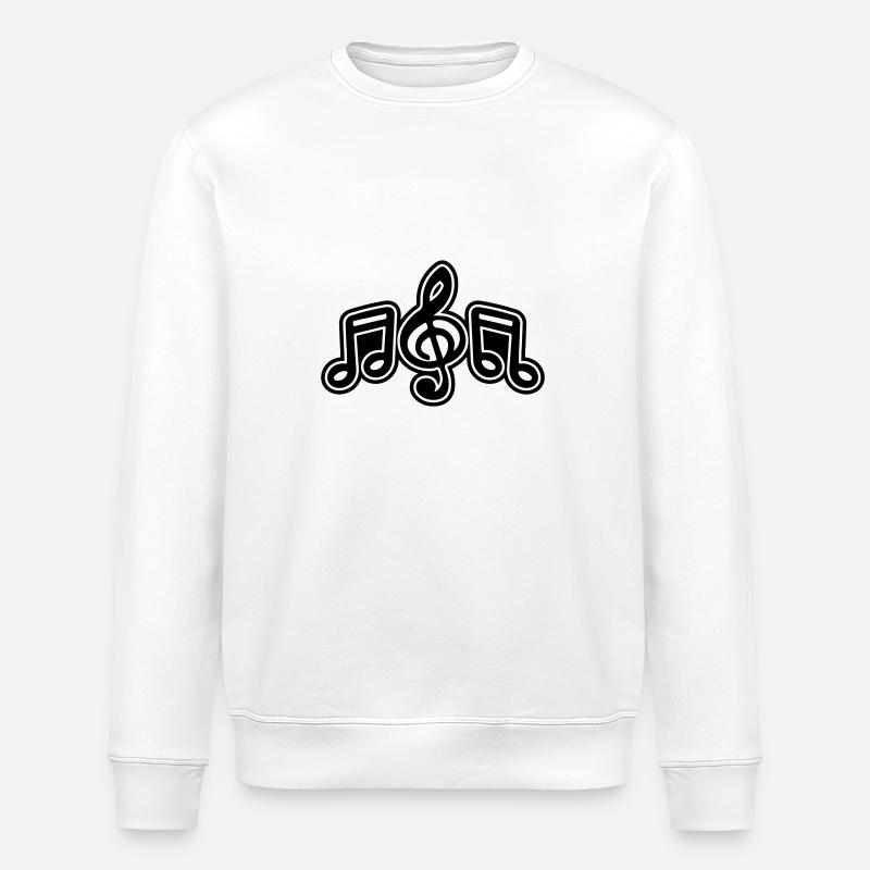 Notes de musique Symbole de musique - Sweat bio ROLLER Stanley/Stella Unisexe - blanc