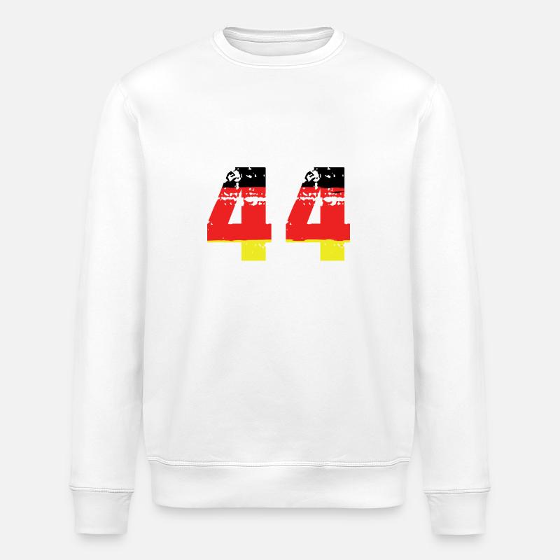 44 Numéro Allemagne Jersey - Sweat bio ROLLER Stanley/Stella Unisexe - blanc