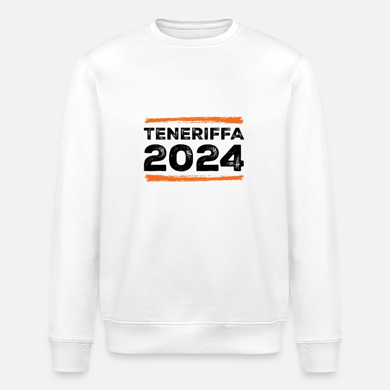 Teneriffa 2024 Spruch - Stanley/Stella Unisex Bio-Sweatshirt ROLLER - Weiß