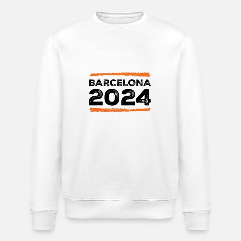 Devis Barcelone 2024 - Sweat bio ROLLER Stanley/Stella Unisexe - blanc