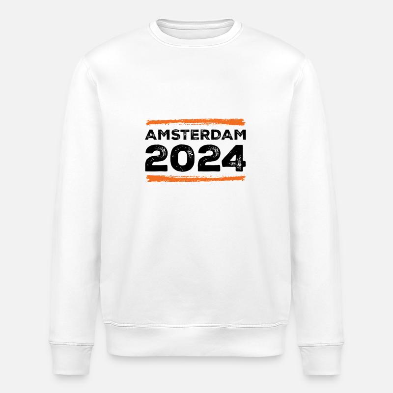 Devis Amsterdam 2024 - Sweat bio ROLLER Stanley/Stella Unisexe - blanc