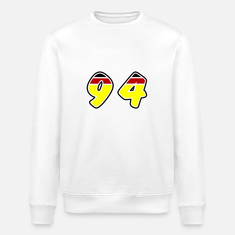 94 Symbole numérique Allemagne - Sweat bio ROLLER Stanley/Stella Unisexe - blanc
