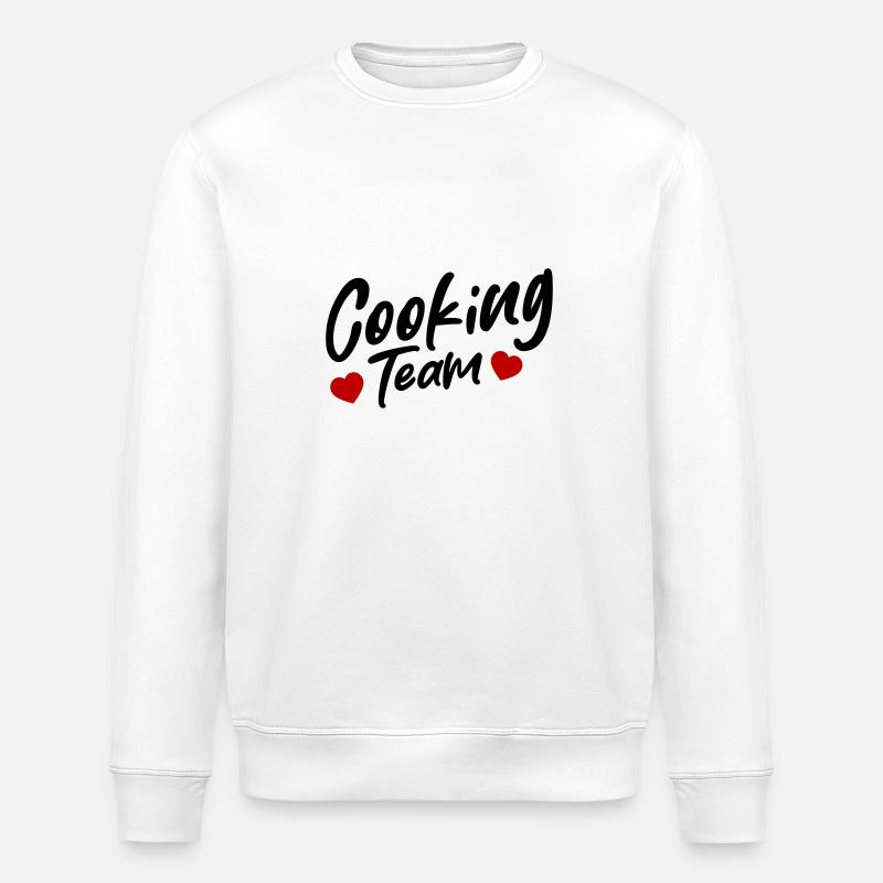 Cooking Team - Stanley/Stella Unisex Bio-Sweatshirt ROLLER - Weiß