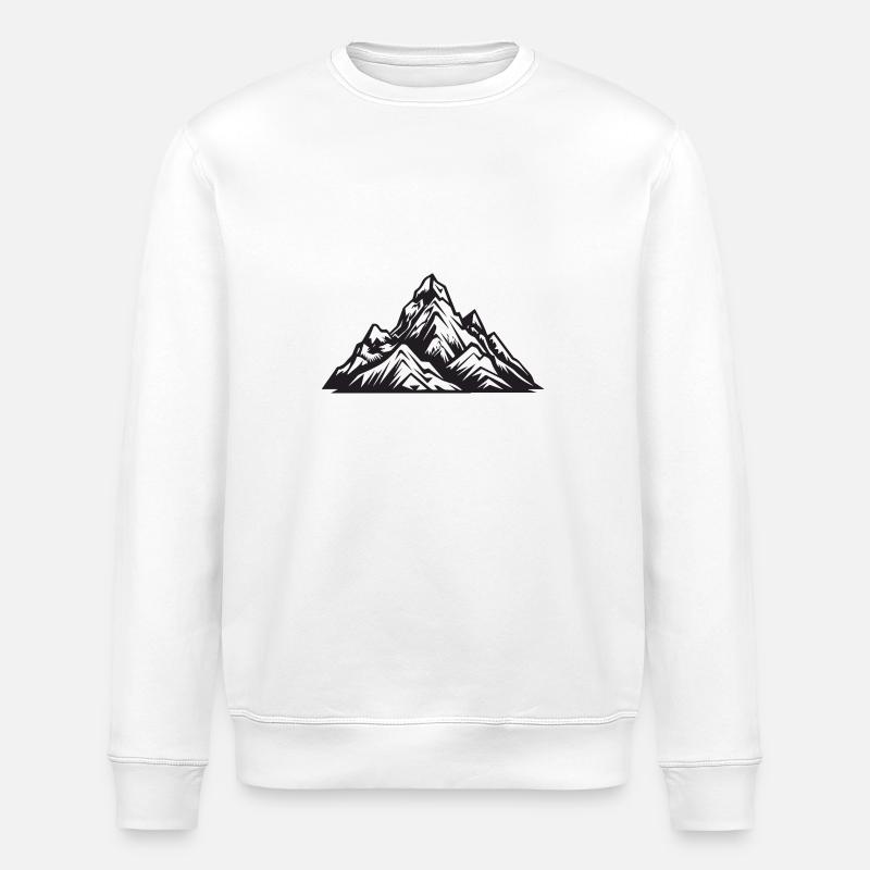 Symbol Berge - Stanley/Stella Unisex Bio-Sweatshirt ROLLER - Weiß