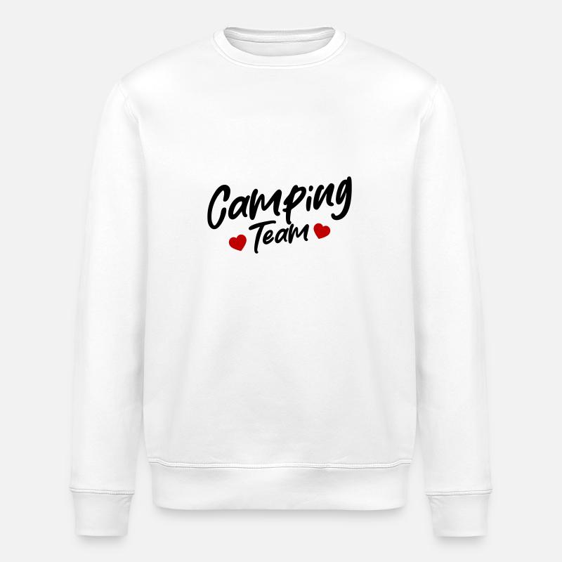 Camping Team - Stanley/Stella Unisex Bio-Sweatshirt ROLLER - Weiß