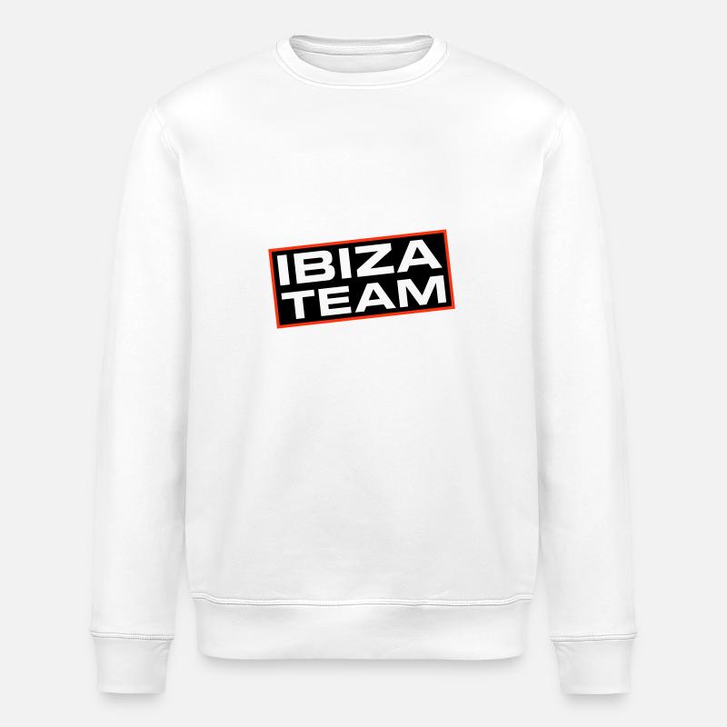 Équipe d’Ibiza - Sweat bio ROLLER Stanley/Stella Unisexe - blanc