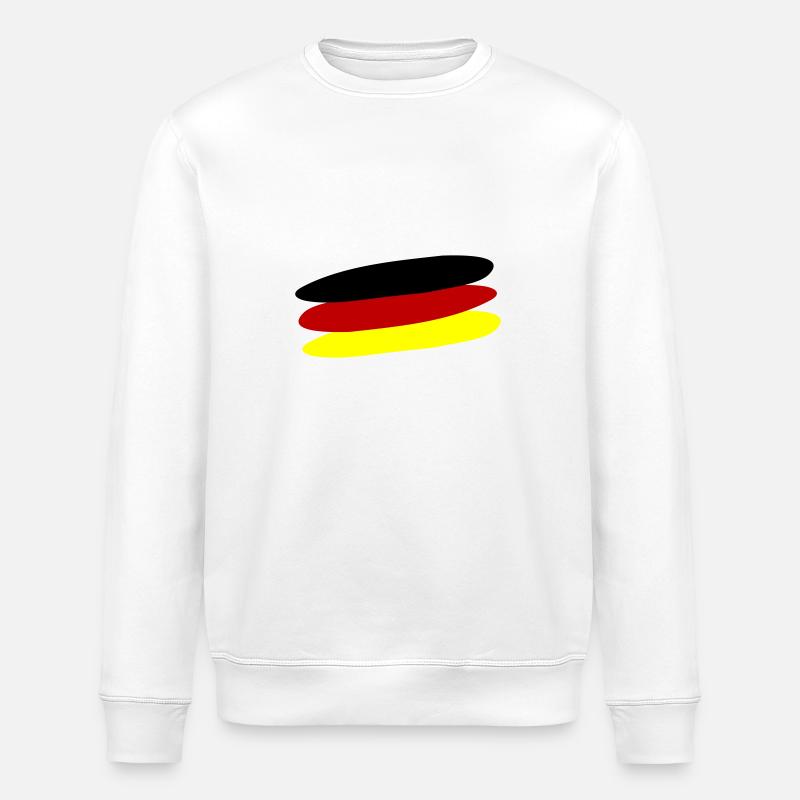 Drapeau de l’Allemagne - Sweat bio ROLLER Stanley/Stella Unisexe - blanc