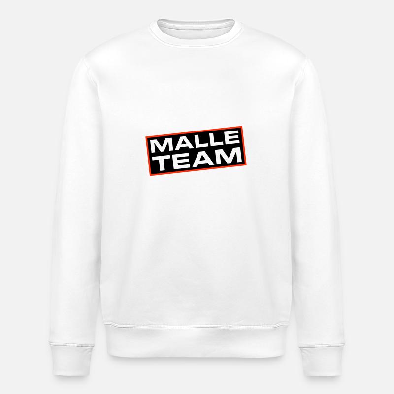 Malle Team - Stanley/Stella Unisex Bio-Sweatshirt ROLLER - Weiß
