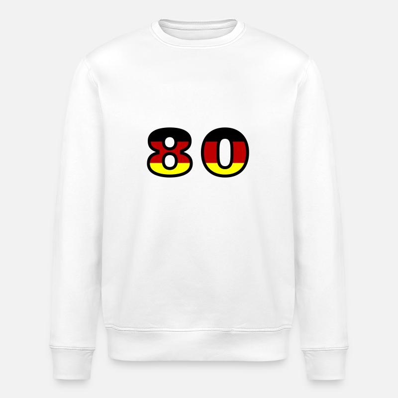 Maillot Allemagne numéro 80 - Sweat bio ROLLER Stanley/Stella Unisexe - blanc