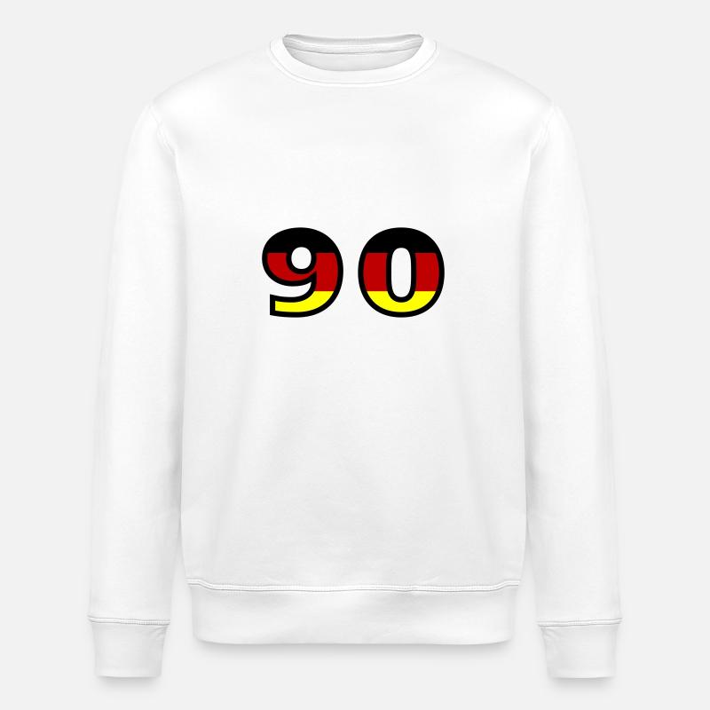 90 Number Germany Jersey - Stanley/Stella ROLLER Unisex Organic Sweatshirt - white