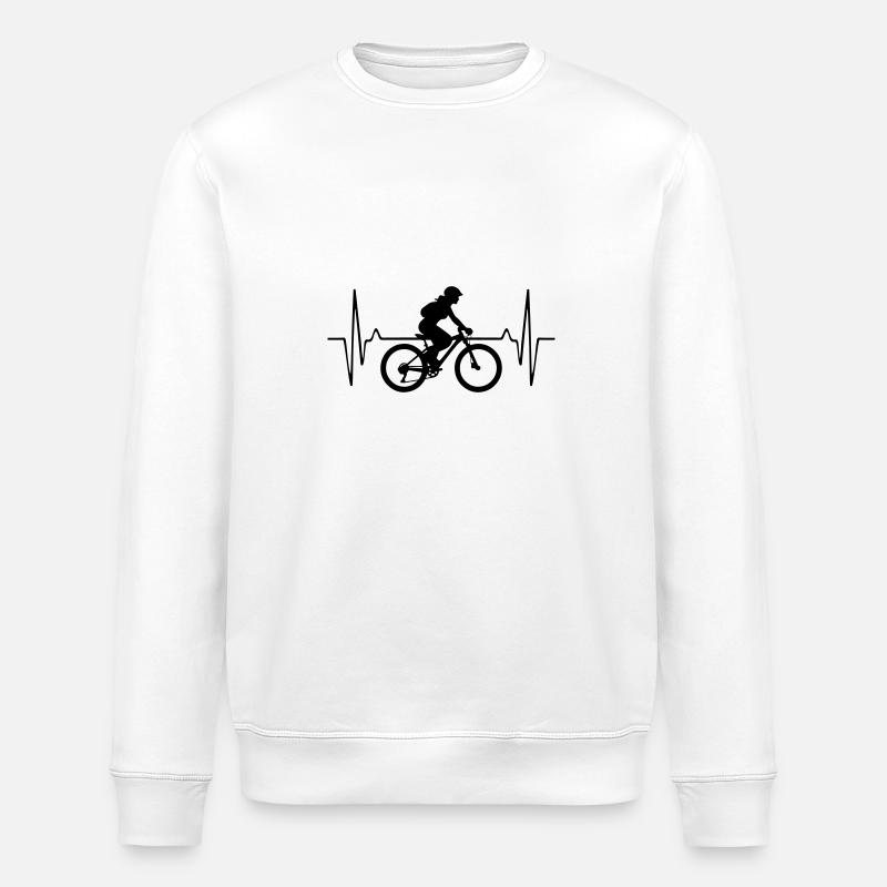 VTT Vélo Femme Fréquence d’impulsion - Sweat bio ROLLER Stanley/Stella Unisexe - blanc