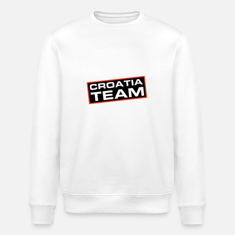 Équipe Croatie - Sweat bio ROLLER Stanley/Stella Unisexe - blanc