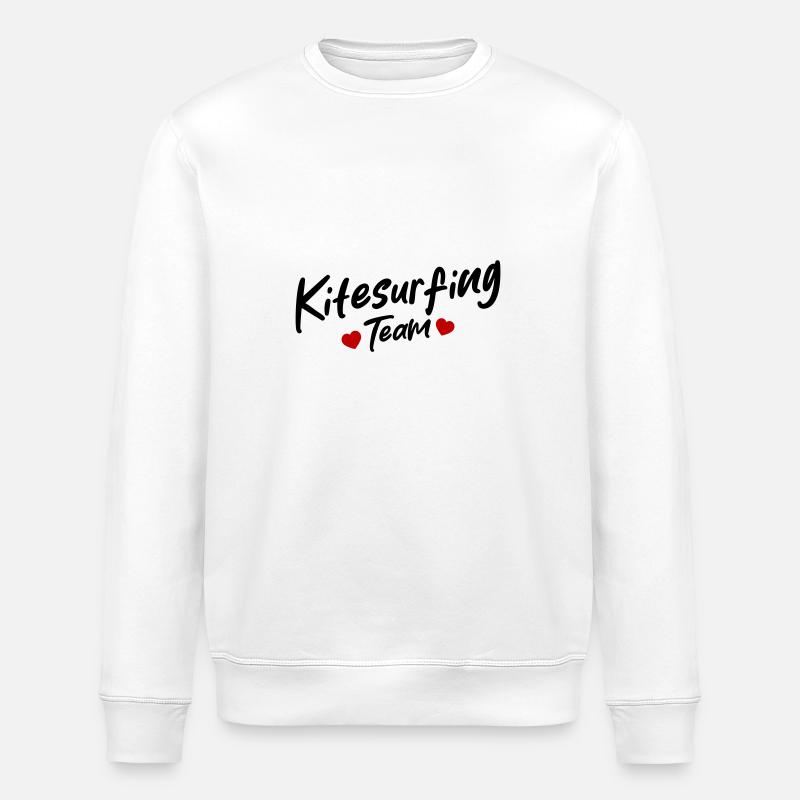 Équipe de kitesurf - Sweat bio ROLLER Stanley/Stella Unisexe - blanc