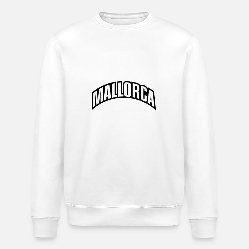 Mallorca Font - Stanley/Stella ROLLER Unisex Organic Sweatshirt - white