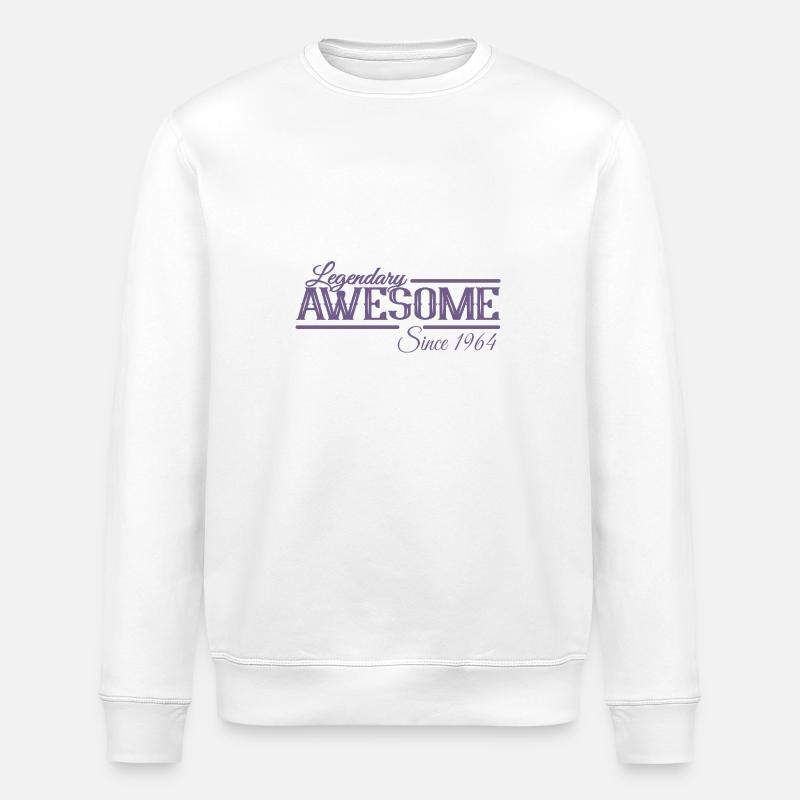 Awesome Since 1964 - Stanley/Stella Unisex Bio-Sweatshirt ROLLER - Weiß