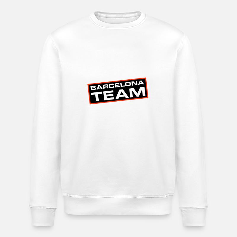 Barcelona Team - Stanley/Stella ROLLER Unisex Organic Sweatshirt - white