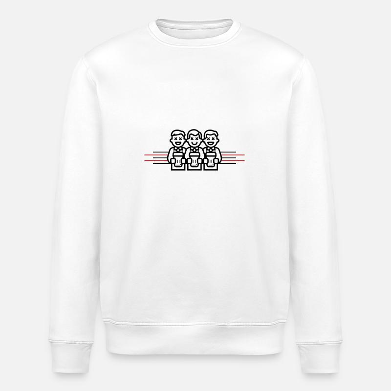 Groom Bachelor Party Team - Stanley/Stella ROLLER Unisex Organic Sweatshirt - white