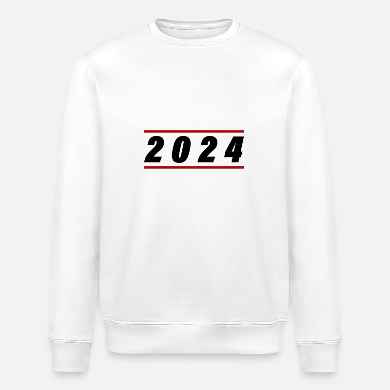2024 Jahr - Stanley/Stella Unisex Bio-Sweatshirt ROLLER - Weiß