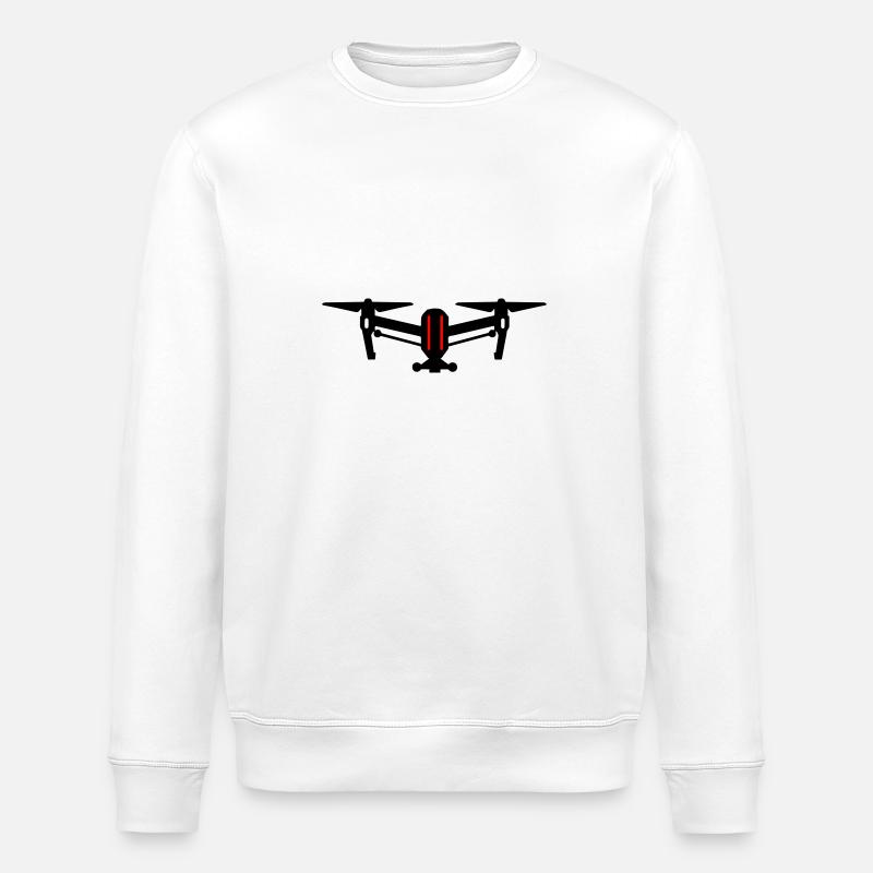 Symbole d’icône de drone - Sweat bio ROLLER Stanley/Stella Unisexe - blanc
