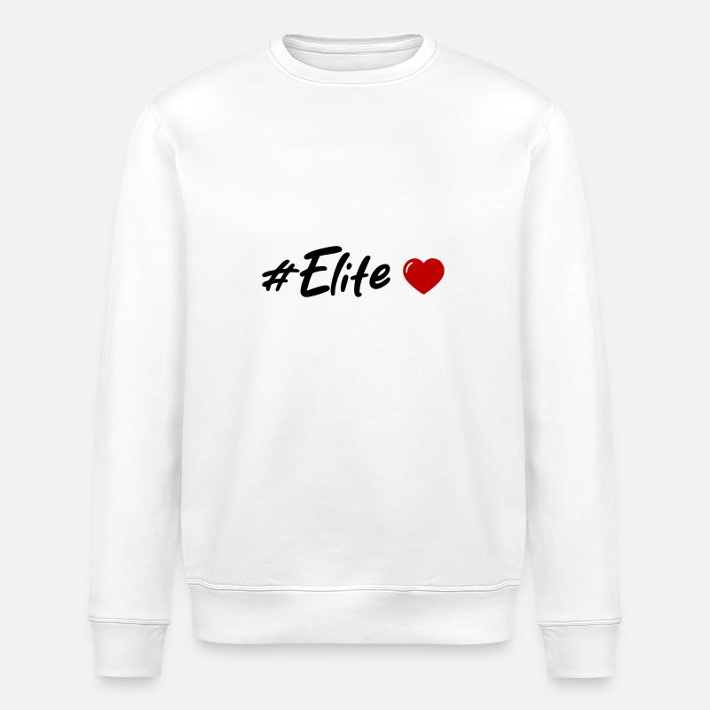 Elite Herz - Stanley/Stella Unisex Bio-Sweatshirt ROLLER - Weiß
