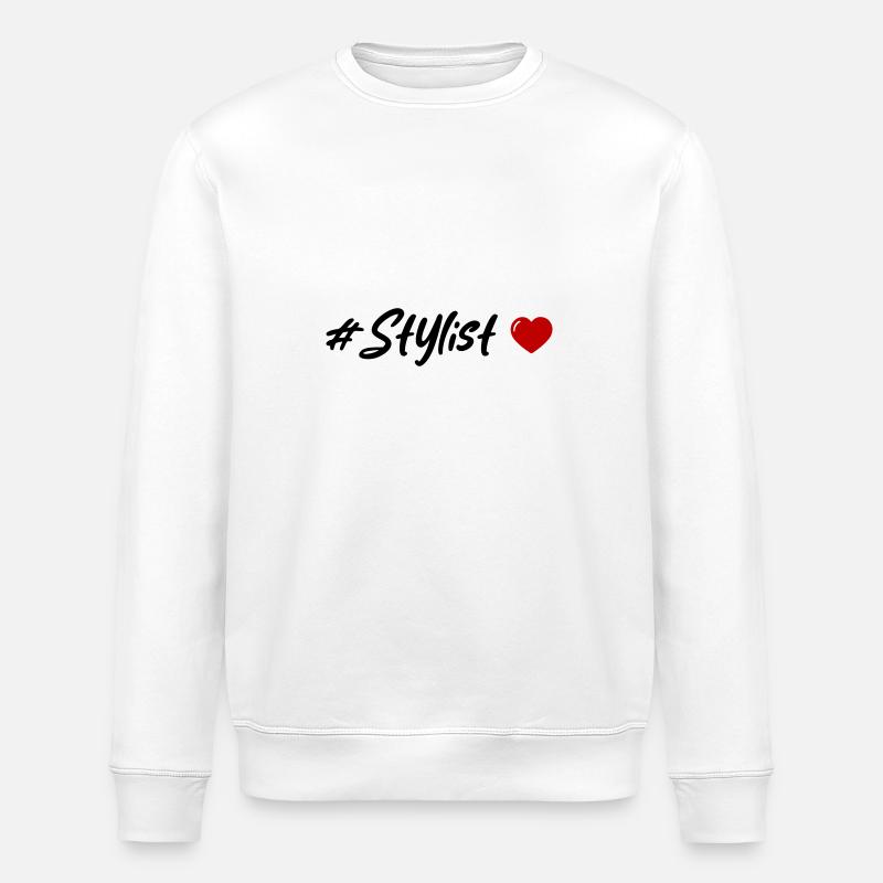Stylist Herz - Stanley/Stella Unisex Bio-Sweatshirt ROLLER - Weiß