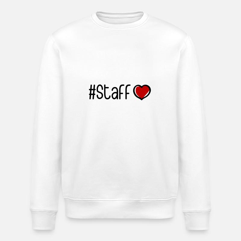 Staff Heart - Stanley/Stella ROLLER Unisex Organic Sweatshirt - white