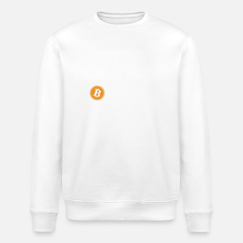 Logo Bitcoin Préparez-vous - Sweat bio ROLLER Stanley/Stella Unisexe - blanc