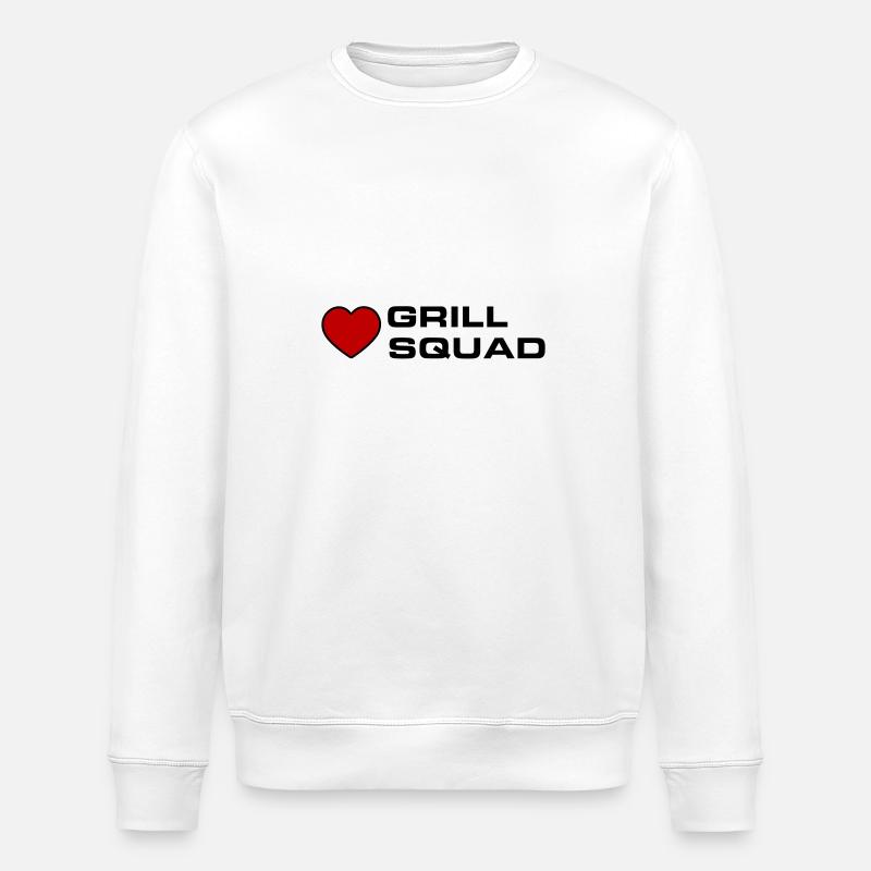 Grill Squad - Stanley/Stella ROLLER Unisex Organic Sweatshirt - white