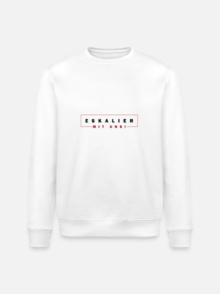 Eskalier mit uns - Stanley/Stella Unisex Bio-Sweatshirt ROLLER - Weiß