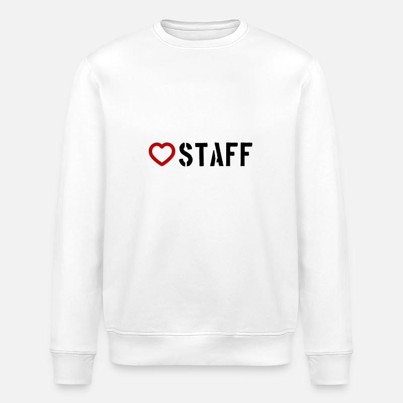 Cœur du bâton - Sweat bio ROLLER Stanley/Stella Unisexe - blanc