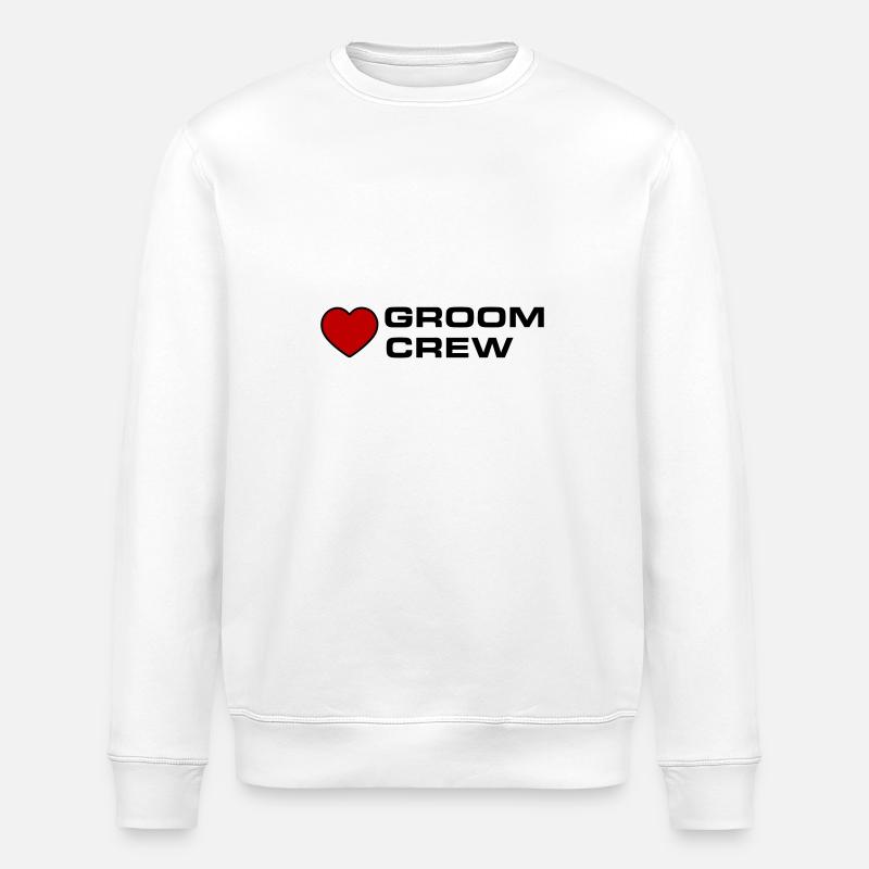 Groom Crew - Stanley/Stella Unisex Bio-Sweatshirt ROLLER - Weiß