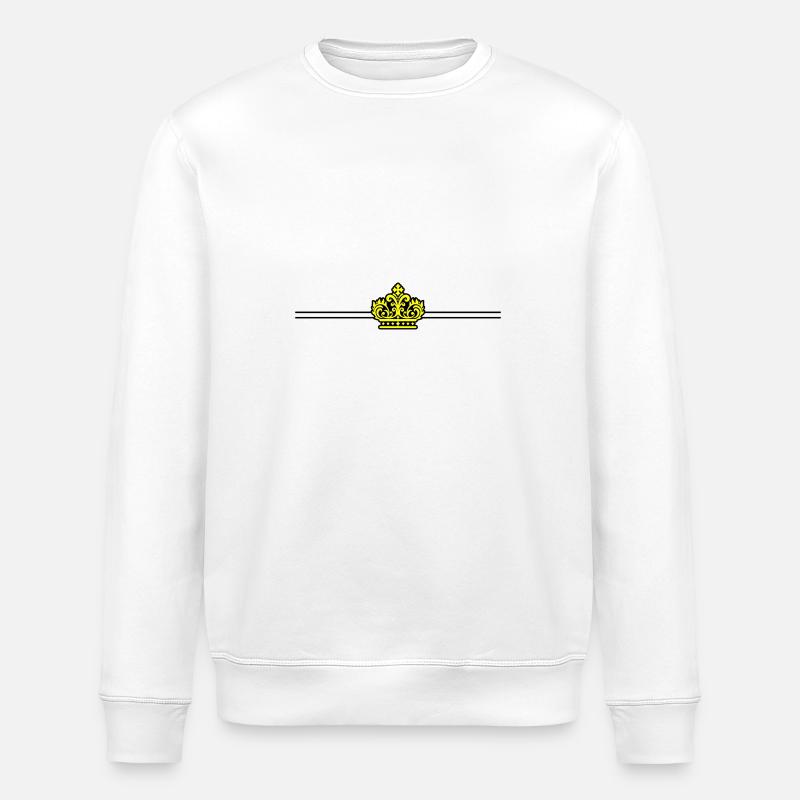 Icône de la couronne - Sweat bio ROLLER Stanley/Stella Unisexe - blanc