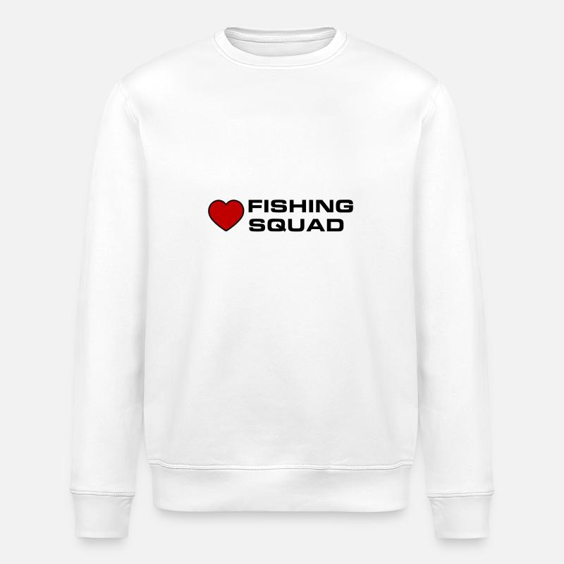 Fishing Squad - Stanley/Stella ROLLER Unisex Organic Sweatshirt - white