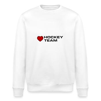 Hockey Team Heart - Stanley/Stella ROLLER Unisex Organic Sweatshirt - white - Front - Nik (191cm)