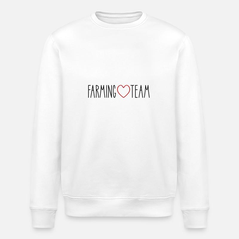 Farming Team Herz - Stanley/Stella Unisex Bio-Sweatshirt ROLLER - Weiß