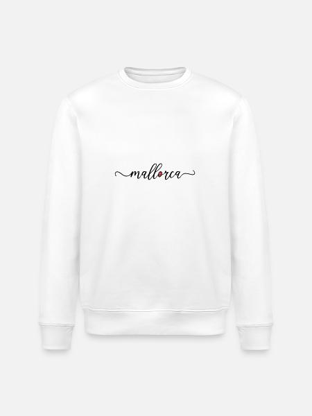 Mallorca Hart Liefde - Stanley/Stella Uniseks bio-sweatshirt ROLLER - wit