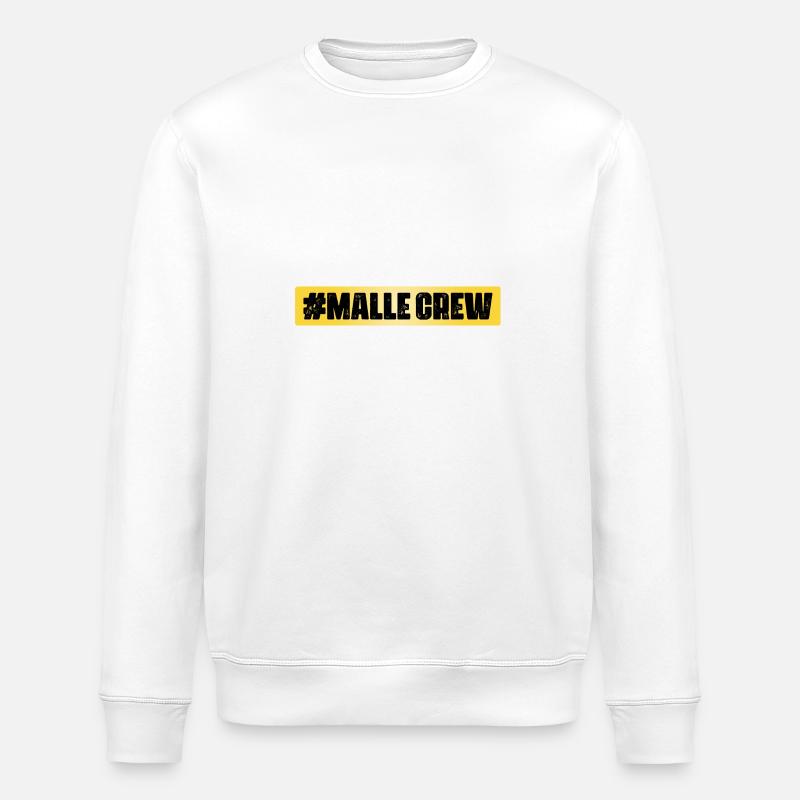 Malle Crew - Sweat bio ROLLER Stanley/Stella Unisexe - blanc