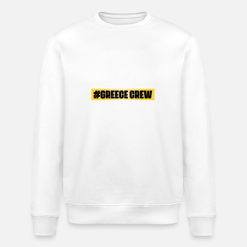 Greece Crew - Stanley/Stella ROLLER Unisex Organic Sweatshirt - white