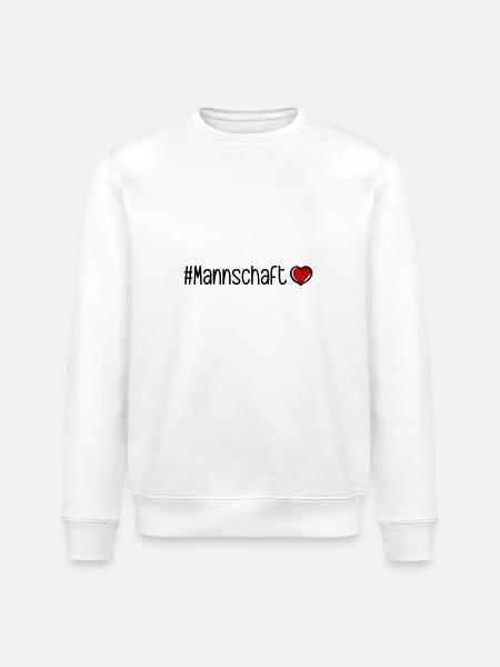 Mannschaft Herz - Stanley/Stella Unisex Bio-Sweatshirt ROLLER - Weiß