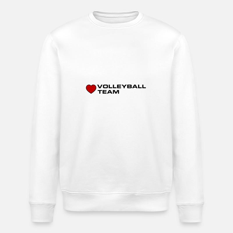 Cœur de l’équipe de volley-ball - Sweat bio ROLLER Stanley/Stella Unisexe - blanc