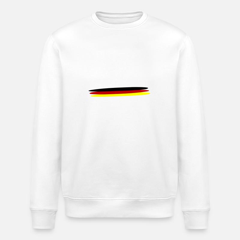 Drapeau de l’Allemagne - Sweat bio ROLLER Stanley/Stella Unisexe - blanc