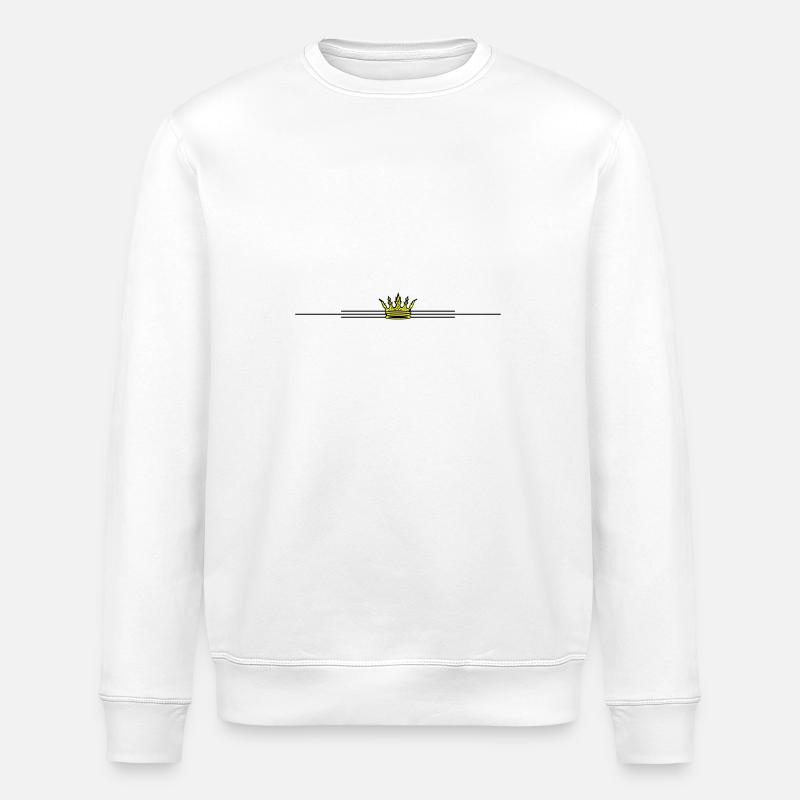 Krone Symbol Design - Stanley/Stella Unisex Bio-Sweatshirt ROLLER - Weiß