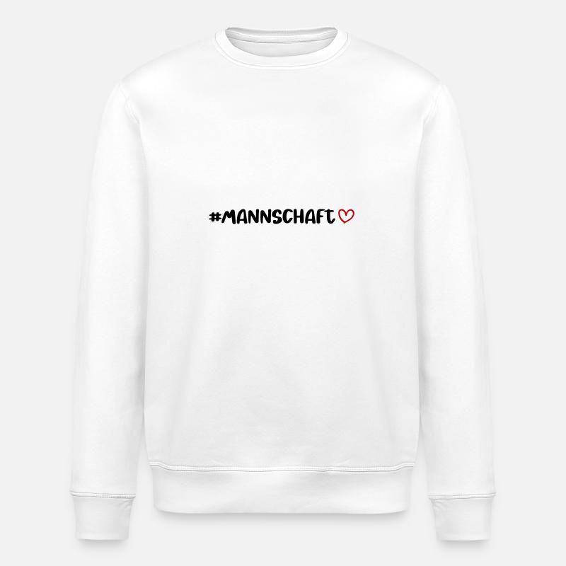 Team heart - Stanley/Stella ROLLER Unisex Organic Sweatshirt - white